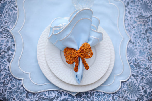 SKY BLUE (Set of 6 placemat & 6 Napkins)